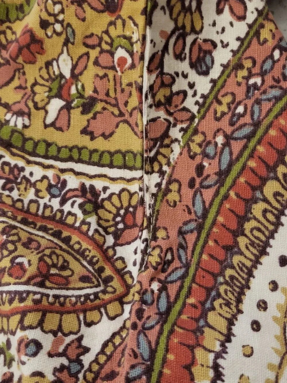 Pottery Barn Pillow Cover Set of 2 Paisley Cotton Linen 20